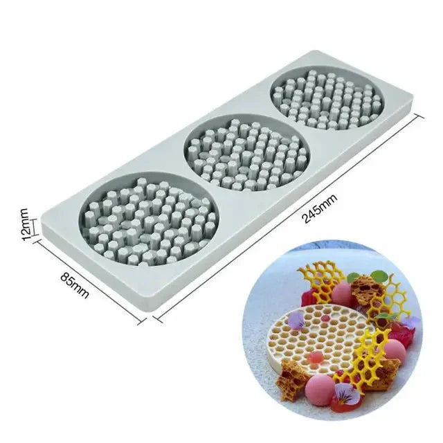 Hollow Out Butterfly Honeycomb Sugar Lace Pad Baking Silicone Mold