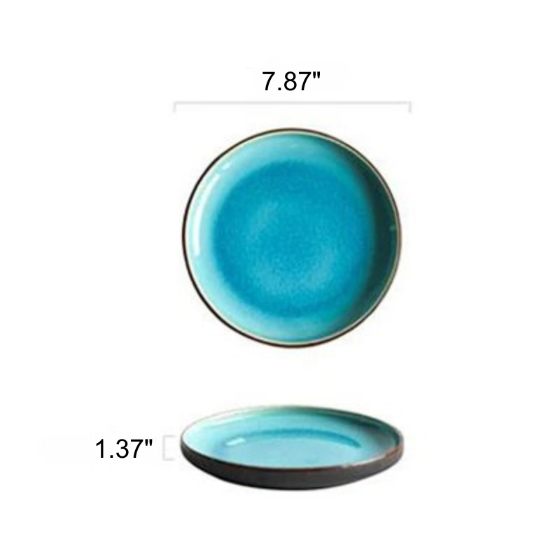 Ice Cracking Glaze Ceramic Tableware Plate Bowl Tea Cup Dinnerware