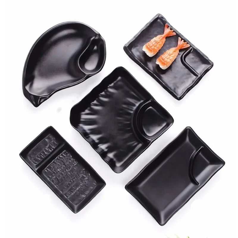 Japanese Melamine Dipping Saucer Plastic Dish Sauce Dispenser