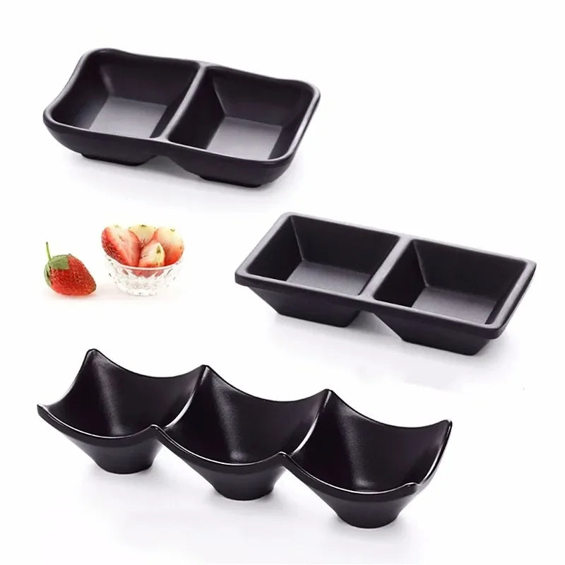 Japanese Melamine Dipping Saucer Plastic Dish Sauce Dispenser