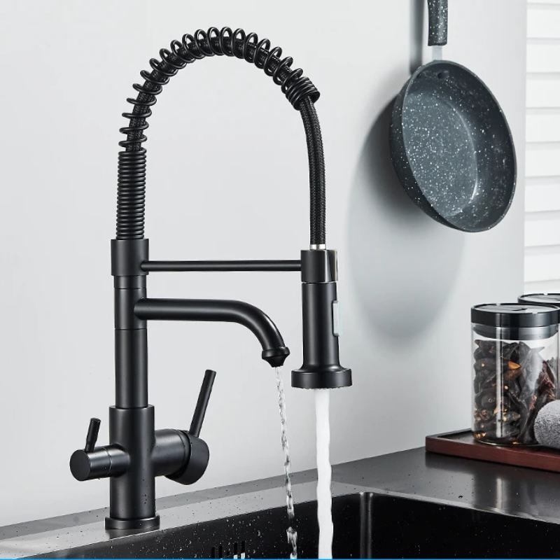 Kitchen Filtered Faucet Water Tap Purifier Faucet Dual Sprayer Tap