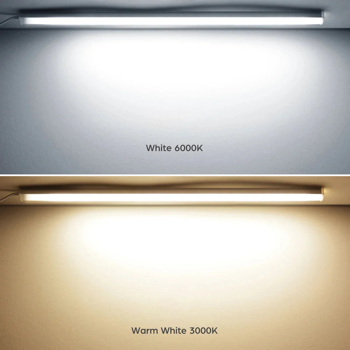 Kitchen LED Under Cabinet Light Penetrable Touch Switch Wood Hand