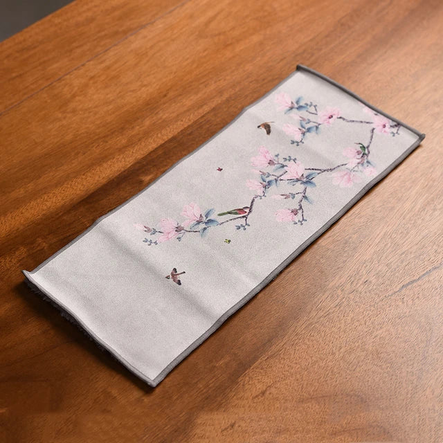 Leaf Tea Towel Suede Table Mat Dishcloth Table Napkins Lotus Accessory