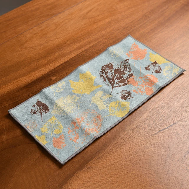 Leaf Tea Towel Suede Table Mat Dishcloth Table Napkins Lotus Accessory
