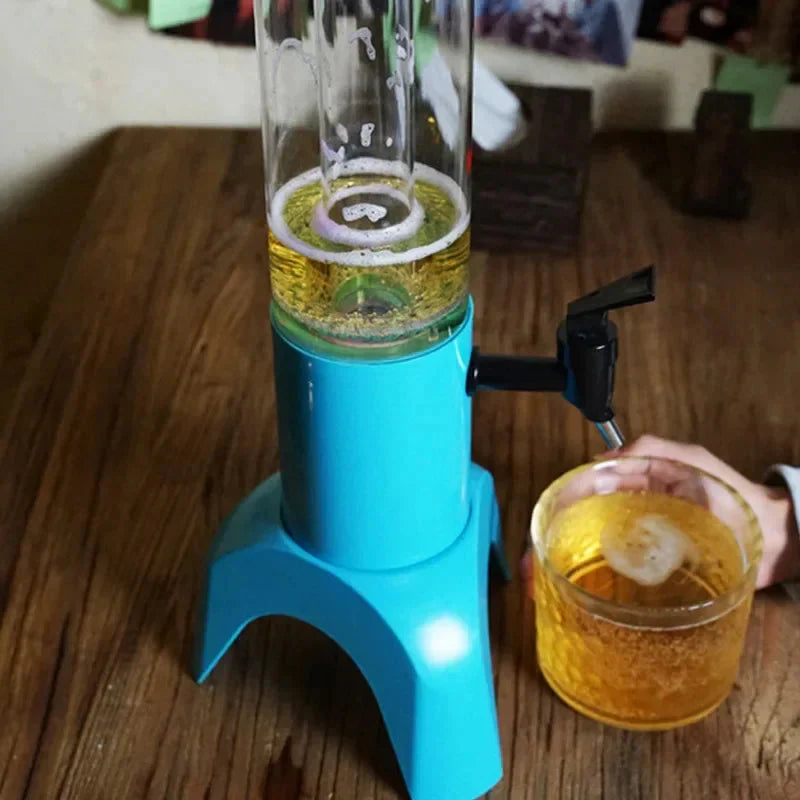 Luminous Beer Tower Drink Dispenser Beer Barrel Mimosa Tower with Light