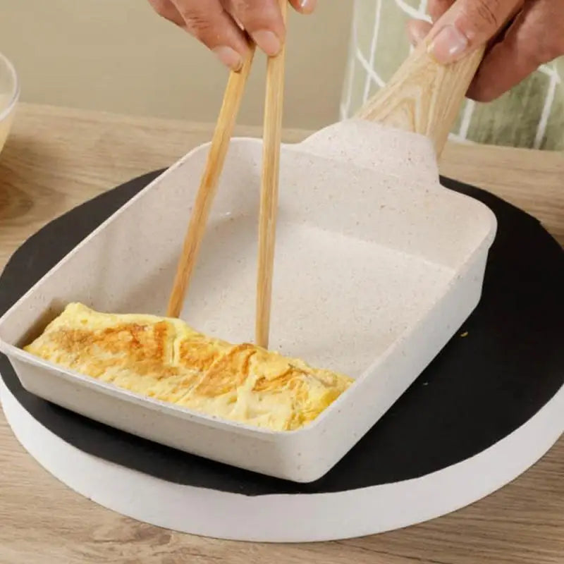 Maifan Stone Non stick Square Fry Egg Pan Gas Stove Cookware