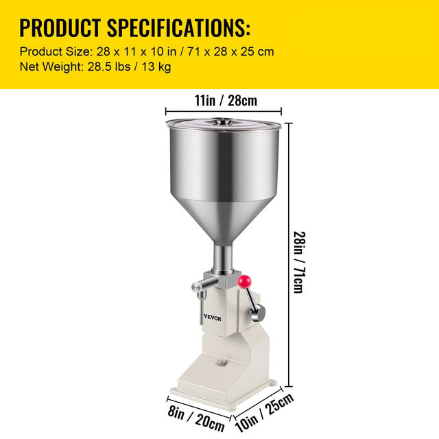 Manual Liquid Filling Machine Commercial Liquid Dispenser Bottle Filler