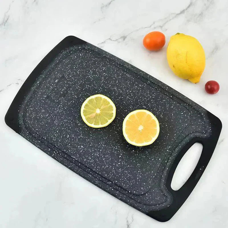 Marble Pattern Cutting Board Wheat Straw Plastic Cutting Board Set