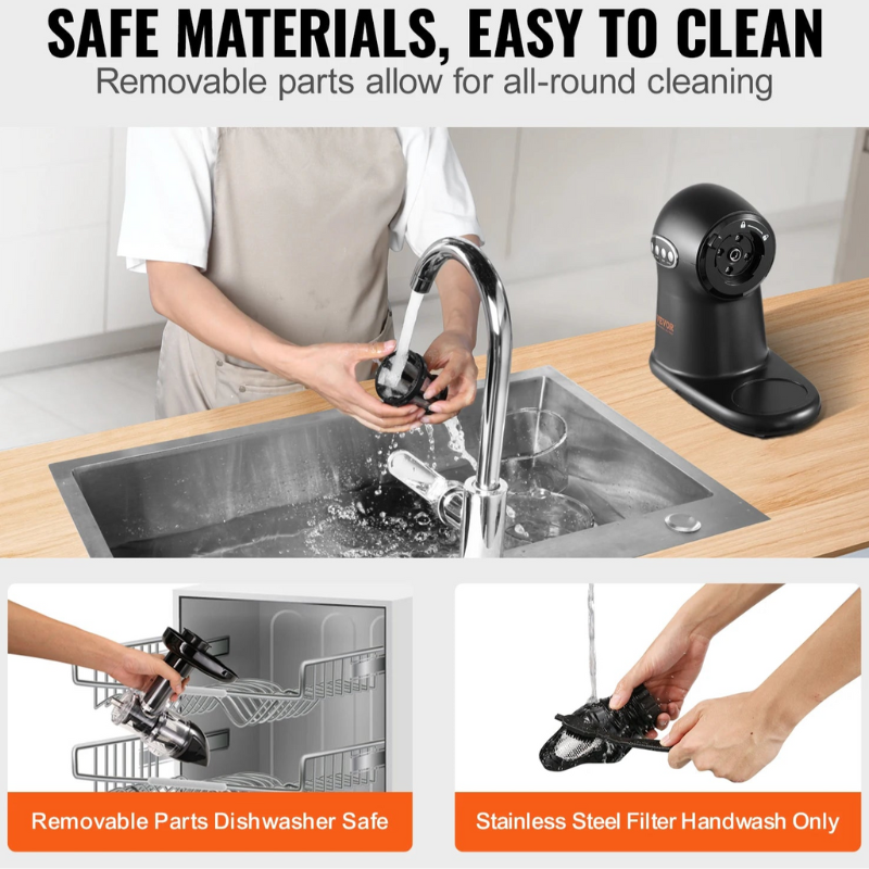 Masticating Cold Press Juicer with Reverse Function and Quiet Motor