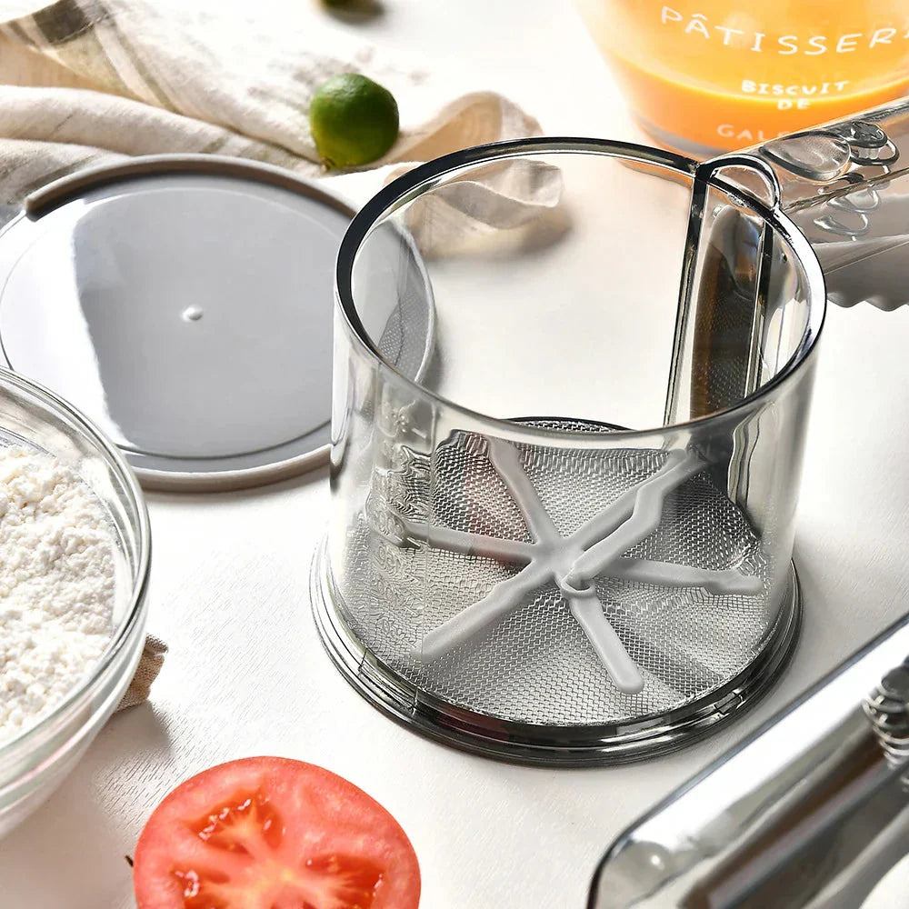 Measuring Cup Powder Mesh Sugar Sifter Powder Shaker Kitchen Tool