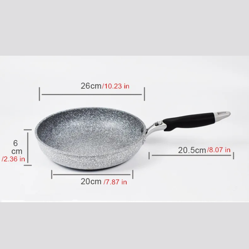 Medical stone Non Stick Frying Pan Wok Pan Induction Gas Stove Cooker