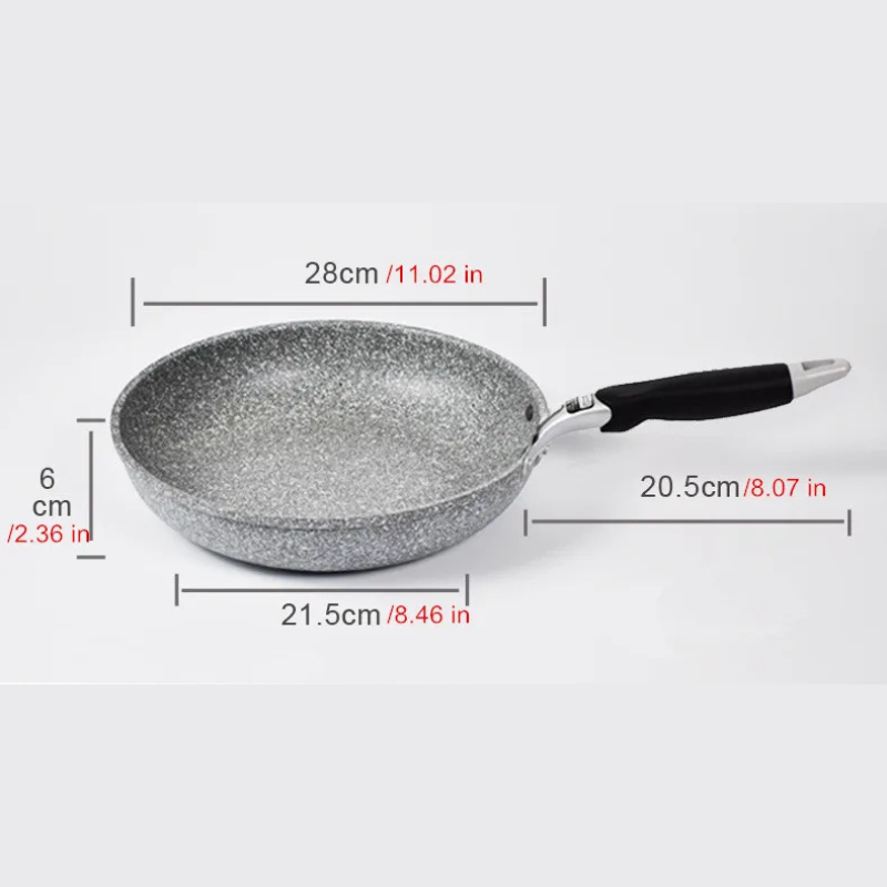 Medical stone Non Stick Frying Pan Wok Pan Induction Gas Stove Cooker