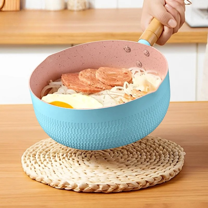 Medical Stone Saucepan With Lid Kitchen Nonstick Pan Pots Cookware