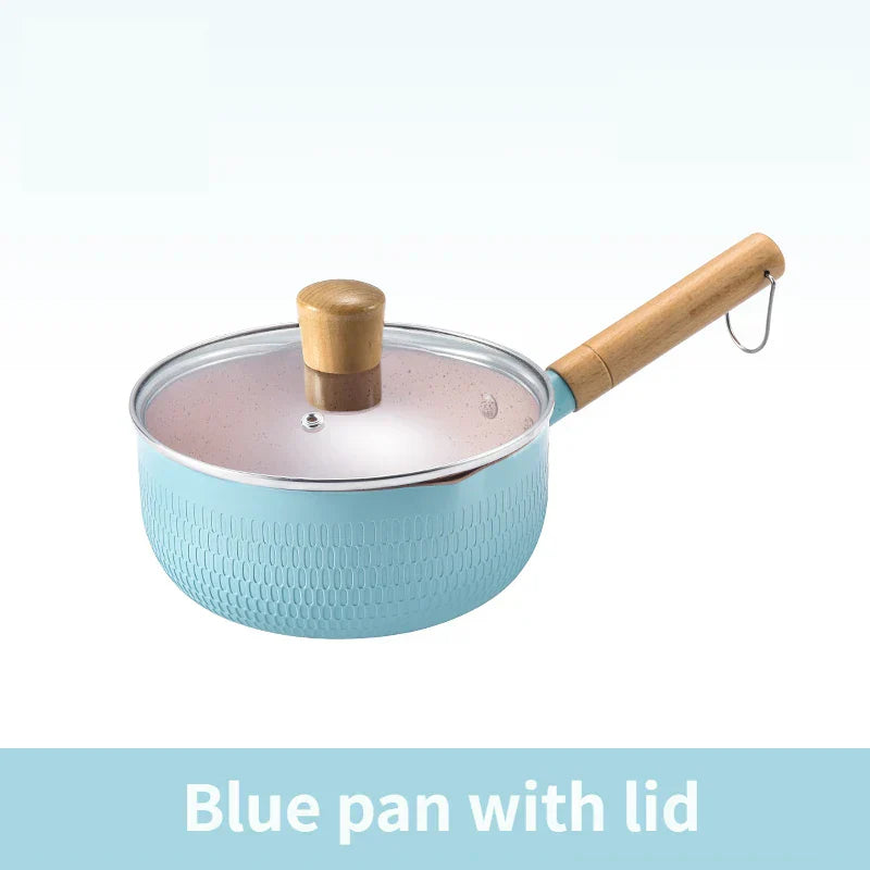 Medical Stone Saucepan With Lid Kitchen Nonstick Pan Pots Cookware