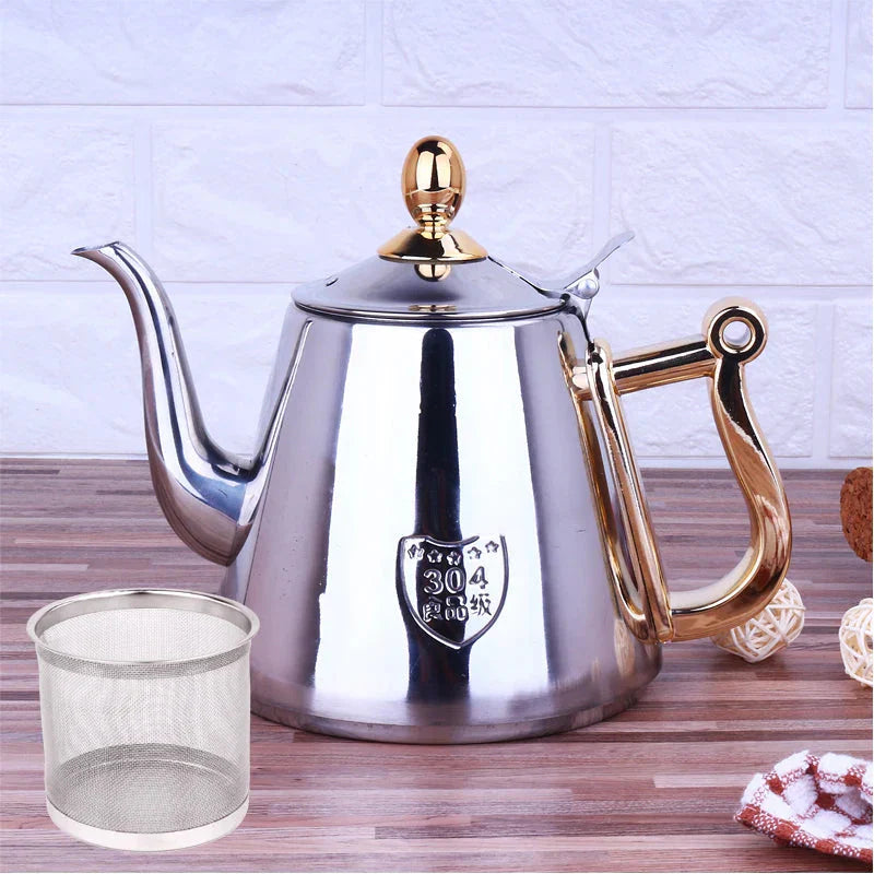 Mirror Surface Delicate Water Kettle Inner With Tea Filter Kettle