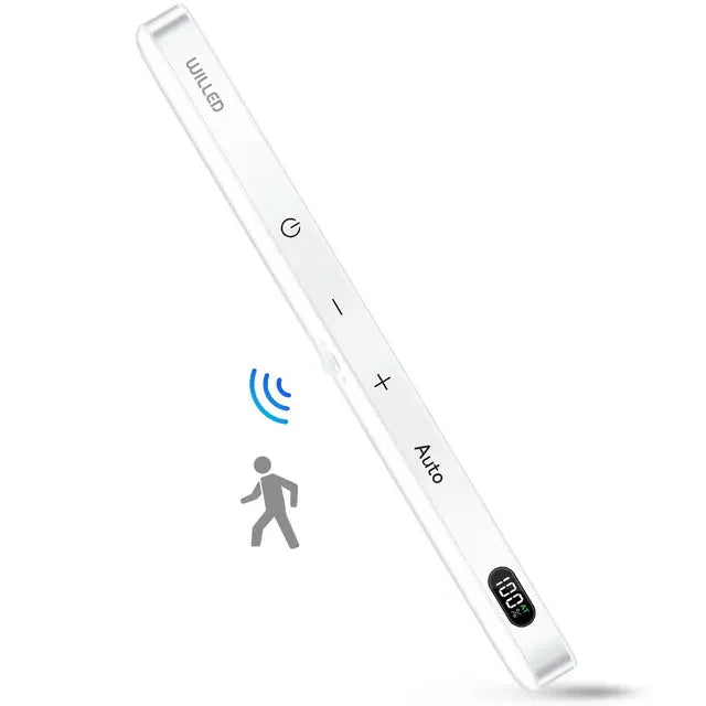 Motion Sensor Cabinet Light Battery Display 60 LED Touch Light Bar