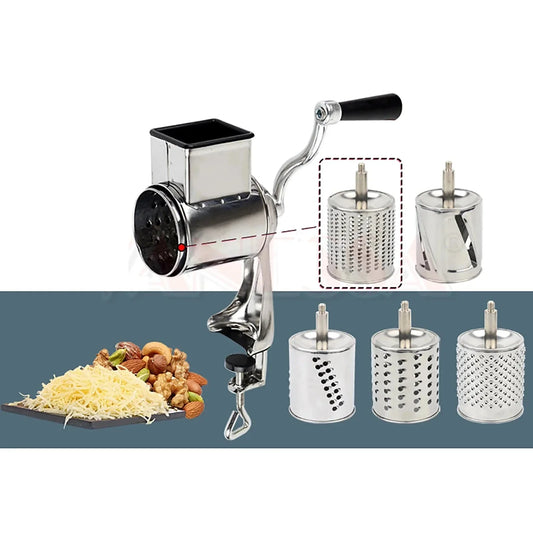 Multifunctional Vegetable Cutter Stainless Steel Manual Rotary Grater