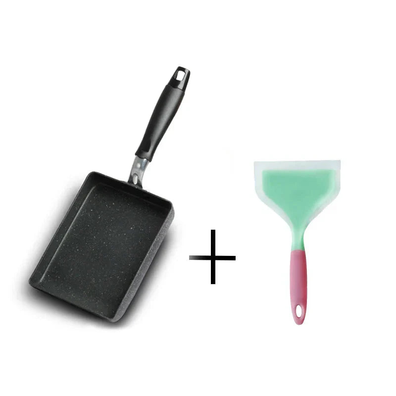 Non stick Frying Pan Tamagoyaki Omelette Egg Pan Kitchen Gas Cooker