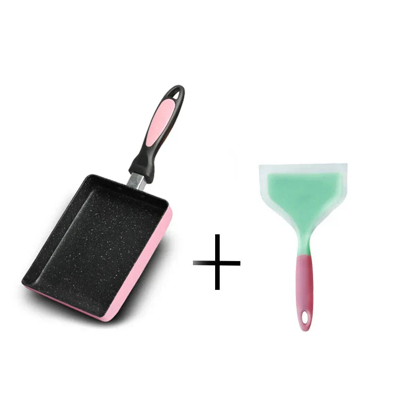 Non stick Frying Pan Tamagoyaki Omelette Egg Pan Kitchen Gas Cooker