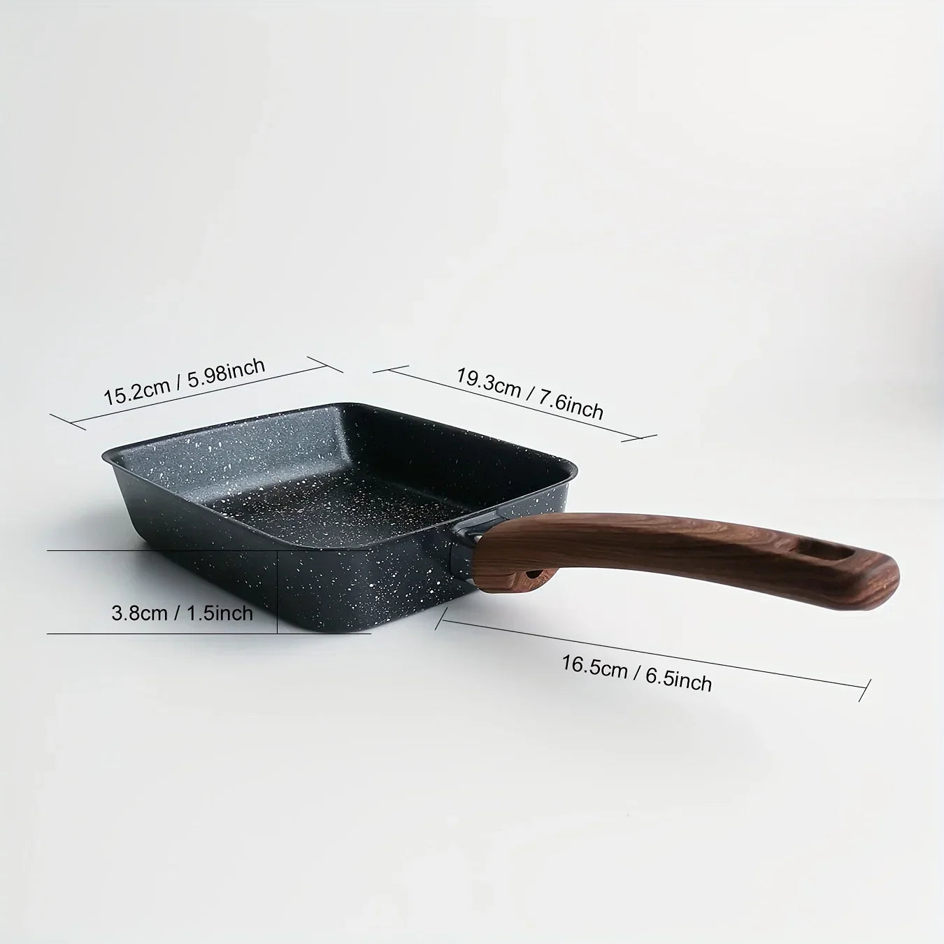 Non Stick Rectangle Frying Pan Cooking Egg Roll Cookware Kitchen Tools