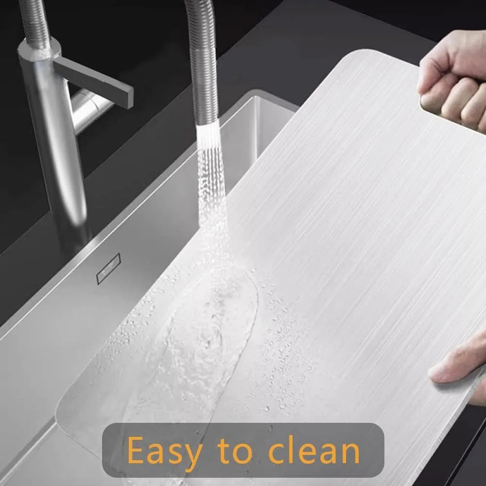 Non Toxic Titanium Cutting Board Set of 3 Stainless Steel Cutting Boards