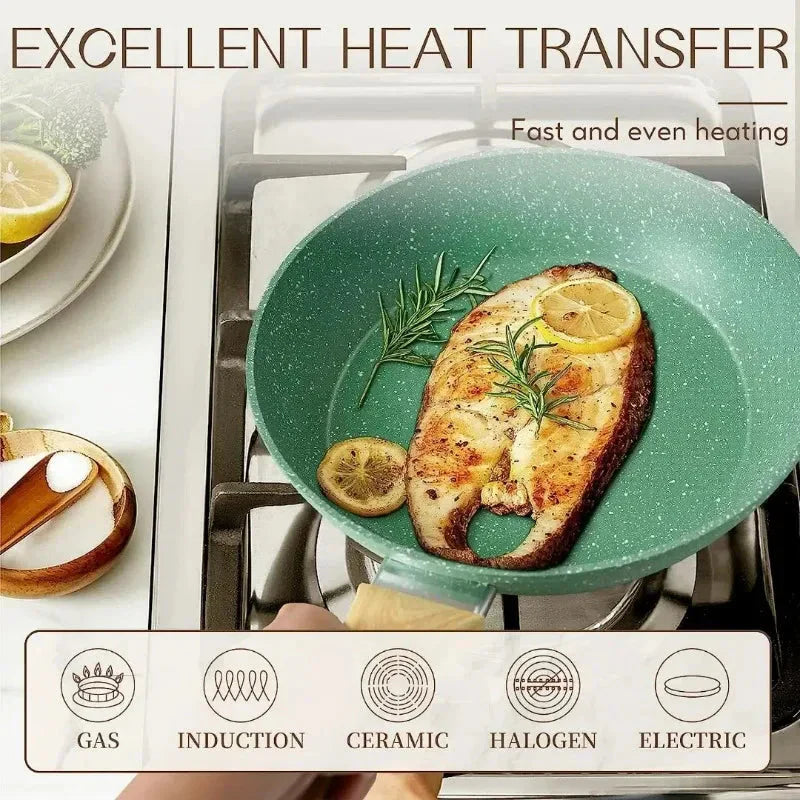 Nonstick Frying Pan Skillet Non Toxic Healthy Stone Cookware