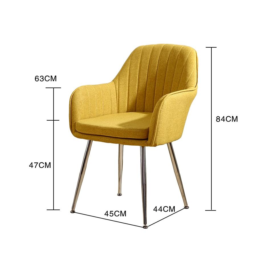 Nordic Style Iron Dining Modern Chair