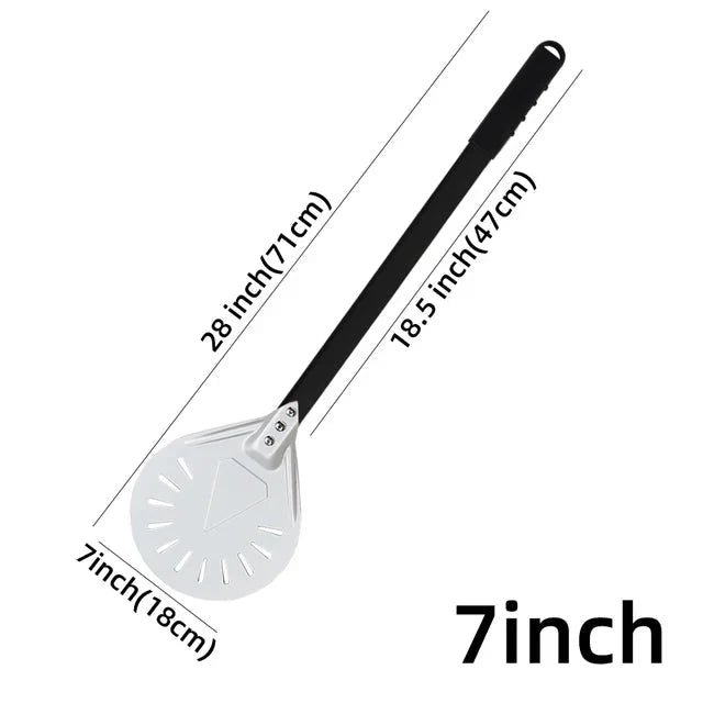 Pizza Shovel Turning Paddle Round Pizza Tool Wooden Handle Nonstick