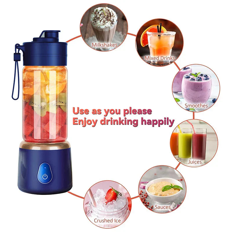 Portable USB Charge Electric Juicer Mini Blender Fruit Squeezer Mixer