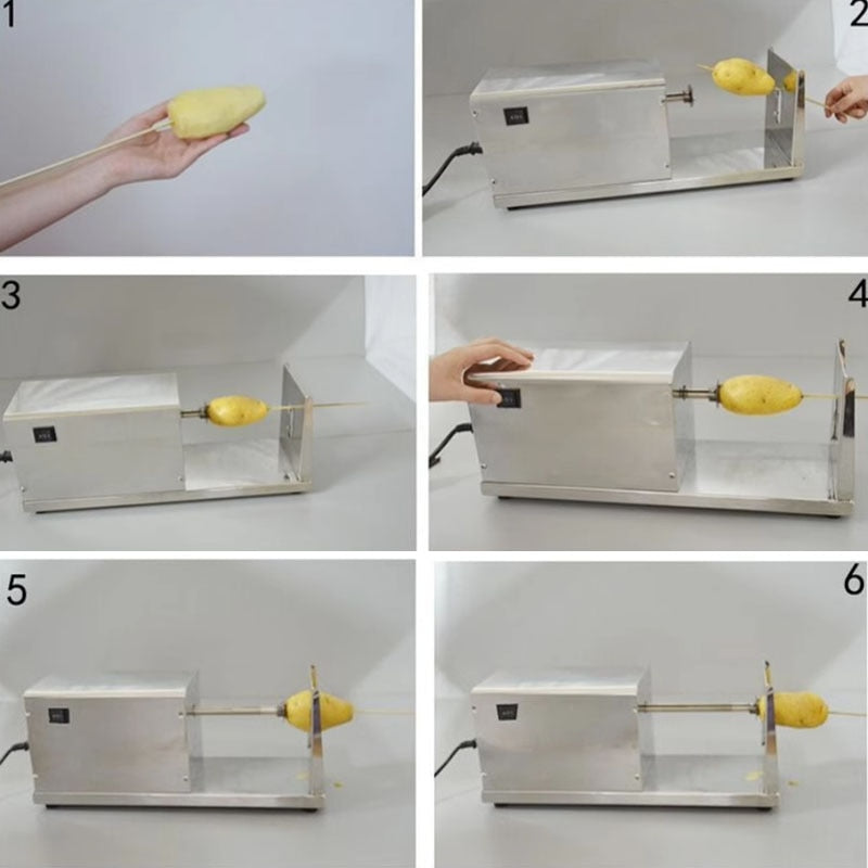 Potato Tower Machine Commercial Multi-Functional Spiral Chip Cutter