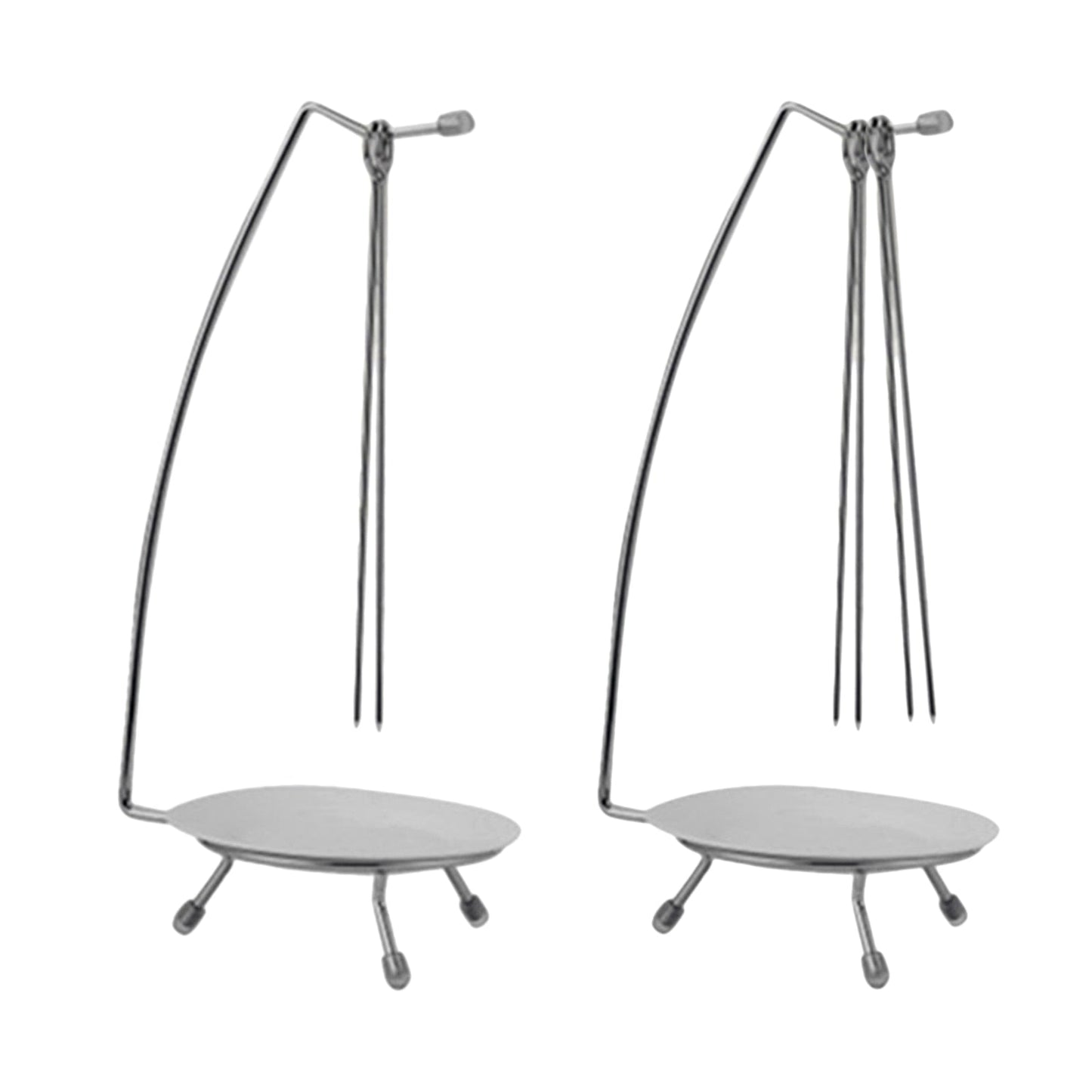 Roaster Rack Camping Cookware Vertical BBQ Skewer Barbecue Tools