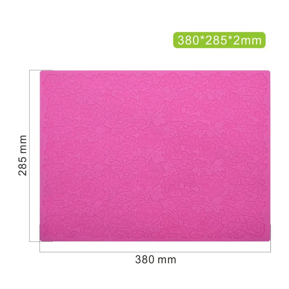 Rose Flower Lace Mold Cake Border Decoration Fondant Baking Decorating