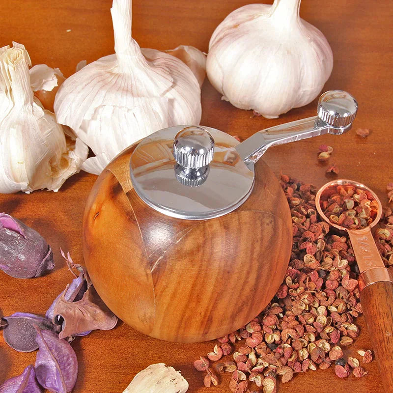 Salt and Pepper Mills Wood Pepper Grinders With Adjustable Coarseness