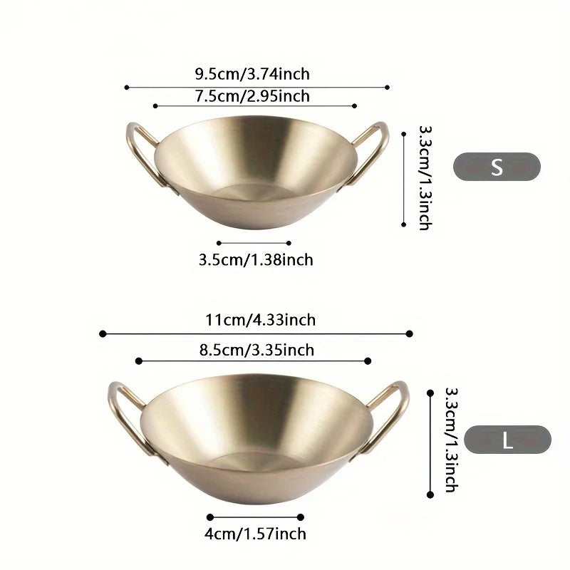 Sauce Dipping Bowl Stainless Steel Dipping Cups Round Sauce Dishes