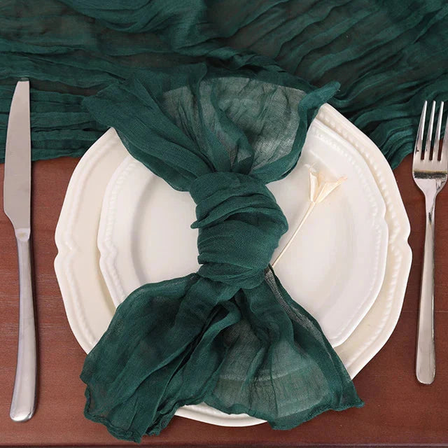 Set of 50 Gauze Cheesecloth Napkin Dinner Cloth Napkins Wrinkled Cloth