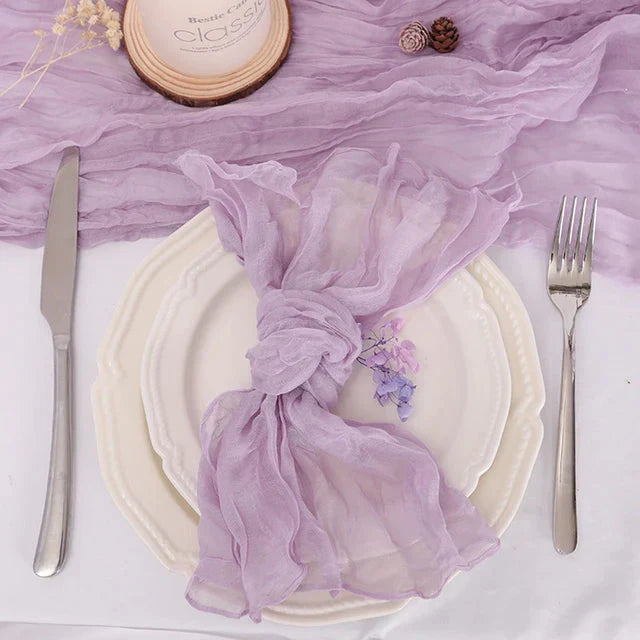 Set of 50 Gauze Cheesecloth Napkin Dinner Cloth Napkins Wrinkled Cloth