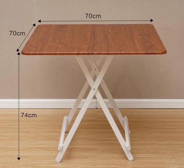 Simple Four Square Folding Home Dining Table