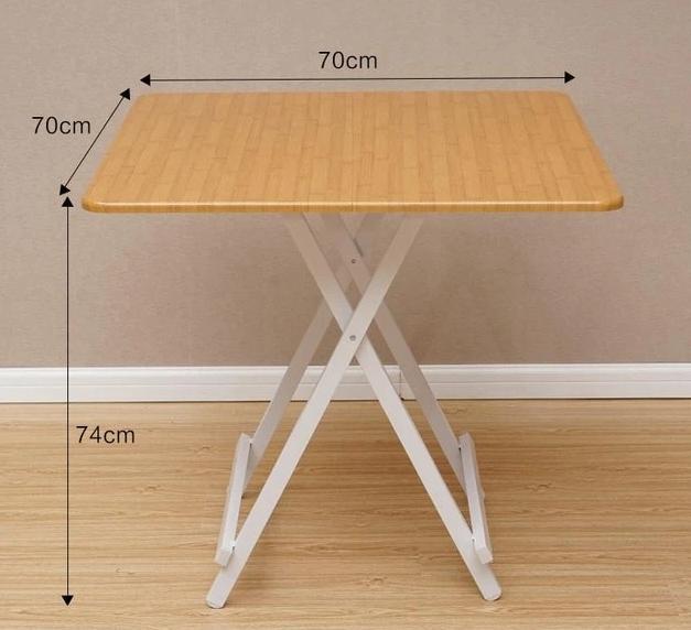 Simple Four Square Folding Home Dining Table