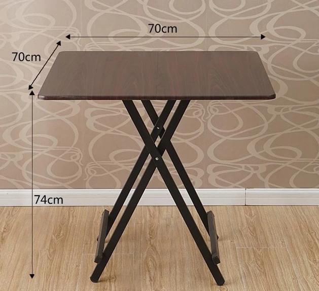 Simple Four Square Folding Home Dining Table