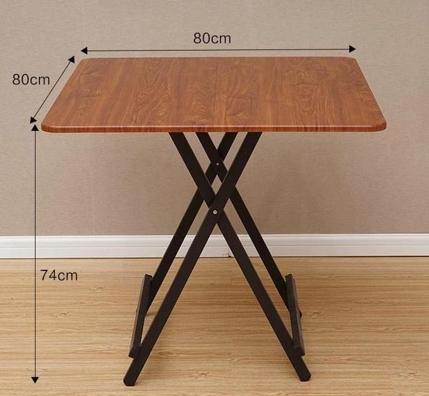 Simple Four Square Folding Home Dining Table