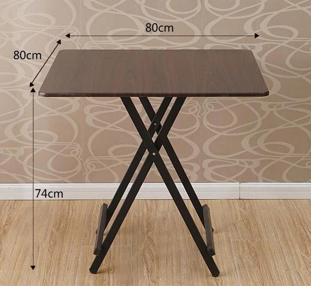 Simple Four Square Folding Home Dining Table