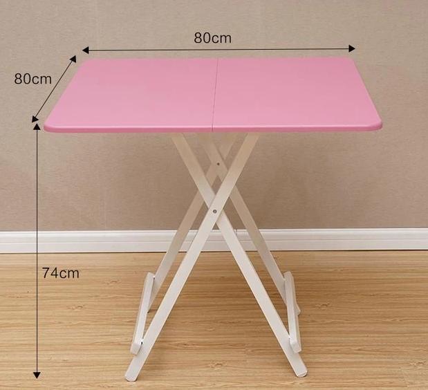 Simple Four Square Folding Home Dining Table