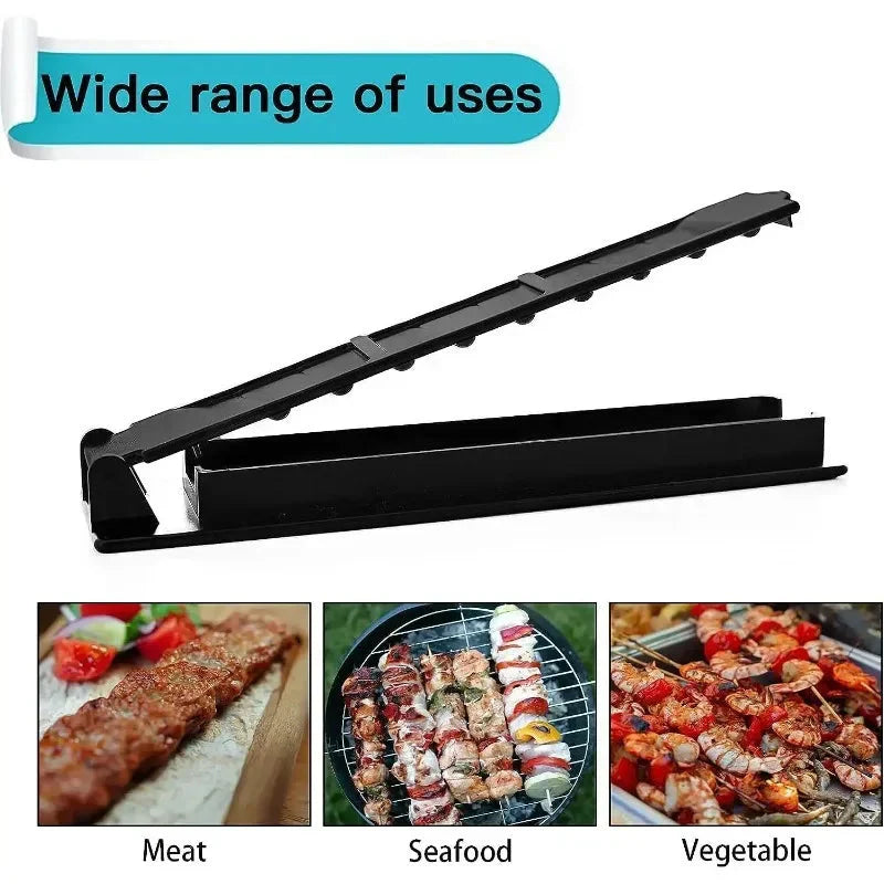 Single Row Kebab Maker BBQ Meat Skewer Machine Kebab Press Maker