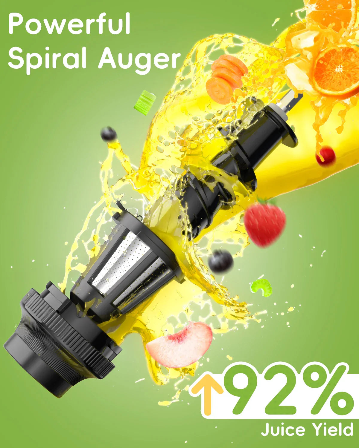 Slow Masticating Juicer Machine with Reverse Function Cold Press Juicer