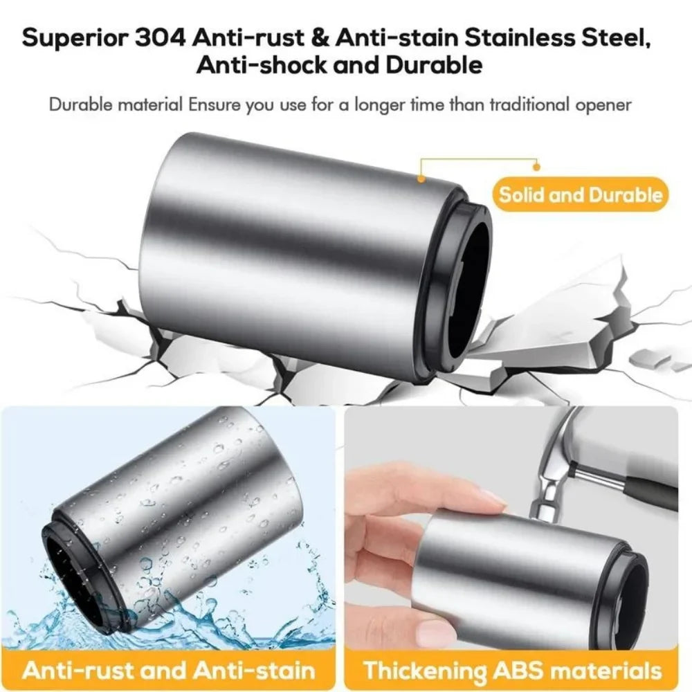 Stainless Steel Automatic Beer Bottle Opener Wine Cap Opener