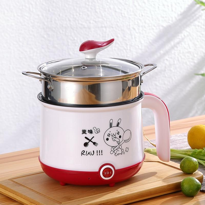 Stainless Steel Double Layer Mini Rice Cooker with Non-Stick Coating