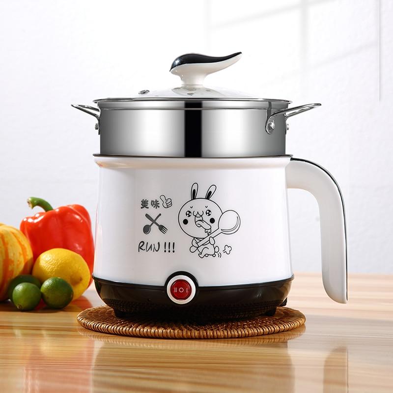 Stainless Steel Double Layer Mini Rice Cooker with Non-Stick Coating