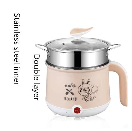 Stainless Steel Double Layer Mini Rice Cooker with Non-Stick Coating
