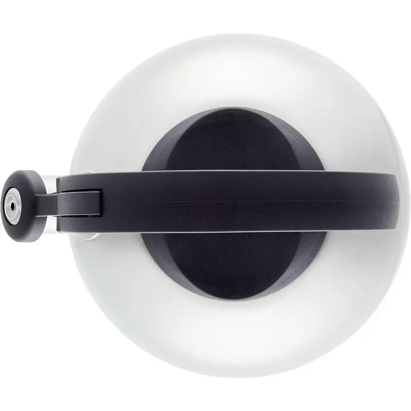 Stainless Steel Egg Shaped Whistling Kitchen Tea Kettle Color Silver