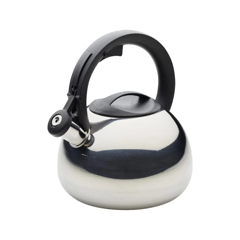 Stainless Steel Egg Shaped Whistling Kitchen Tea Kettle Color Silver